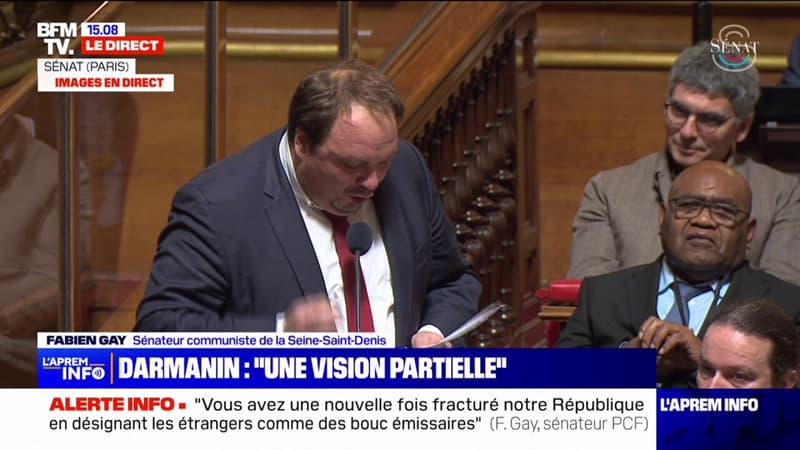 Loi immigration: Fabien Gay, sénateur PCF de Seine-Saint-Denis dénonce 