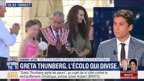 Gabriel Attal: Greta Thunberg "a engagé un mouvement historique, elle est totalement légitime à s'exprimer à l'Assemblée"