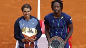 Rafael Nadal aux côtés de Gaêl Monfils