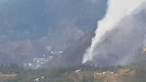 Feu de forêt à Lucéram - Témoins BFMTV