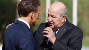 Emmanuel Macron et Abdelmadjid Tebboune le 27 août 2022 à Alger