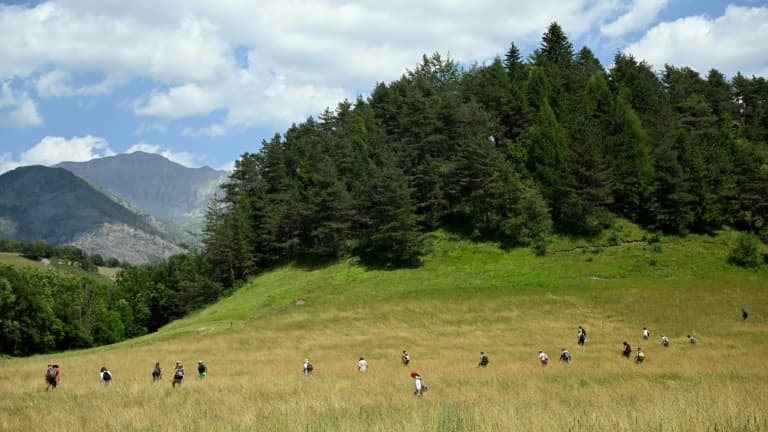 Opérations de recherche du petit Emile au Vernet, le 10 juillet 2023 dans les Alpes-de-Haute-Provence