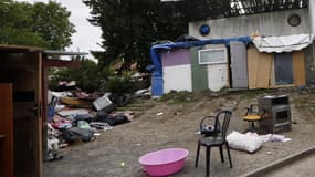 Une partie du camp où vivait le jeune adolescent lynché à Pierrefitte-sur-Seine.