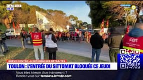 Toulon: l'entrée du Sittomat bloquée ce jeudi matin