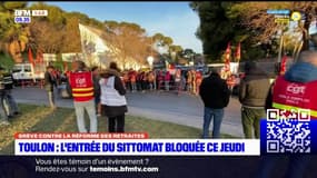 Toulon: l'entrée du Sittomat bloquée ce jeudi matin