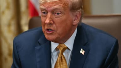 Donald Trump à la Maison Blanche à Washington DC le 8 juillet 2025