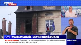 Mairie incendiée : Olivier Klein à Persan - 01/07