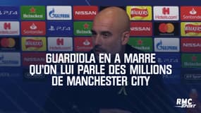 "On travaille dur", Guardiola en a marre qu'on lui parle des millions de Manchester City