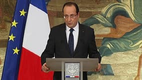 François Hollande lors de ses voeux aux parlementaires, le 16 janvier 2013.