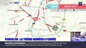 La trémie n°6 à Perrache est fermée, circulation compliquée dans le secteur 