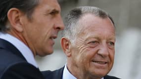Claude Puel et Jean-Michel Aulas