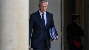 Le ministre de l'Economie et des finances, Bruno Le Maire, au palais de l'Elysée, le 22 juillet 2020