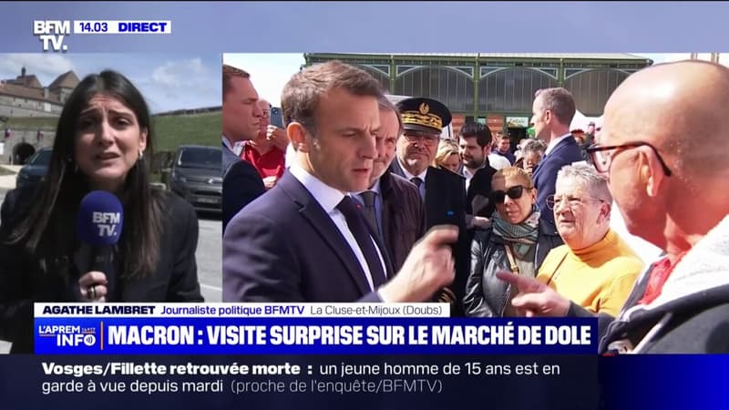 Comment a été organisée la visite cachée d'Emmanuel Macron sur le marché de Dole dans le Jura?