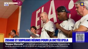 Marseille: Zidane et Soprano réunis pour la dictée de l'association ELA