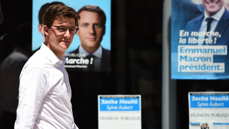 Sacha Houlié, l'un de jeunes députés élus pour La République en marche lors du second tour des législatives. 