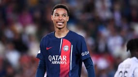 Hugo Ekitike avec le PSG en juin 2023