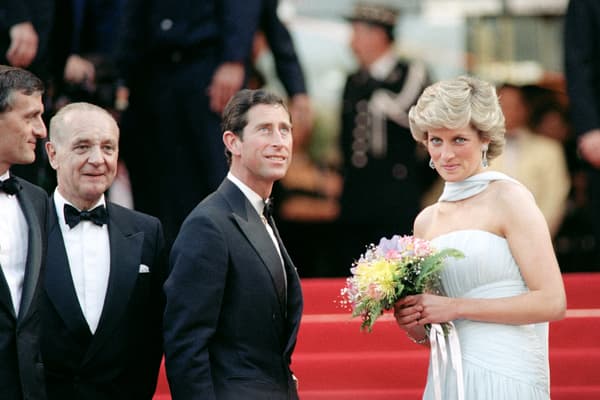 Le prince Charles et la princesse Diana au festival de Cannes, en mai 1987. 