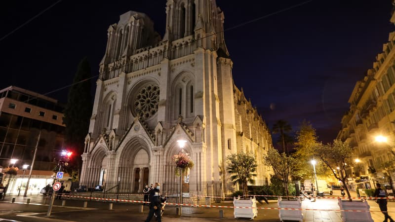 La basilique Notre-Dame de l'Assomption à Nice, jeudi 29 octobre 2020.