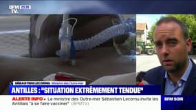 Sébastien Lecornu: "On a un plan cible à 130 lits de réanimation" en Guadeloupe