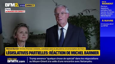 Législative partielle: Michel Barnier (LR) annonce sa victoire et devient député de la 2e circonscription de Paris