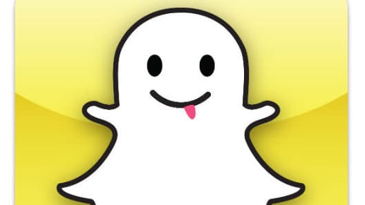 Le logo de l'application Snapchat, qui a été piratée le 31 décembre 2013