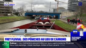 Fret fluvial: des péniches au lieu de camions à Strasbourg