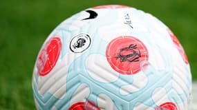 Un ballon de la Premier League en mars 2022