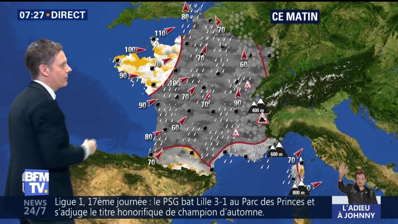 La météo pour ce dimanche 10 décembre 2017