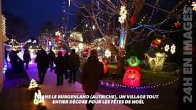 Un village tout entier décoré pour les fêtes de fin d'année dans le Burgenland, en Autriche