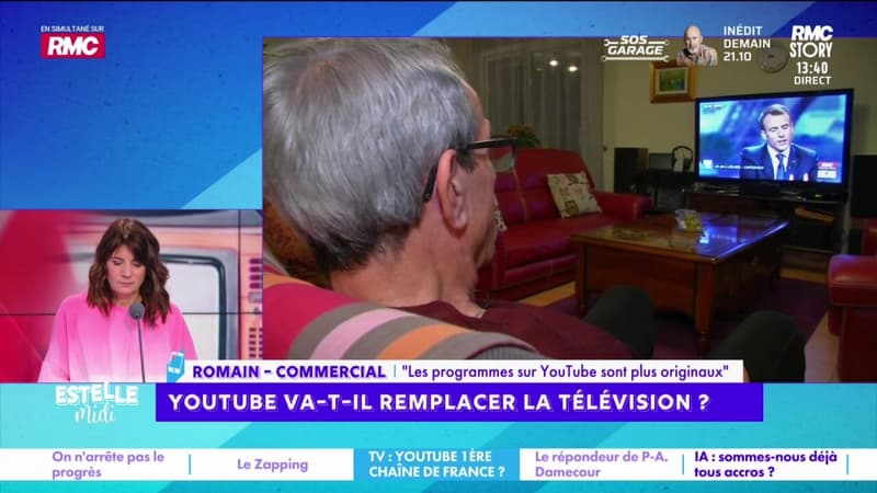 Youtube concurrence la télévision : "J'allume la télé pour Youtube", avoue Romain