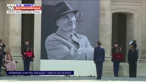 Une minute de silence est observée aux Invalides en hommage à Michel Bouquet