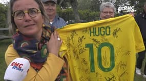 Coupe de France : Les joueurs de Nantes au contact de leurs supporters avant la finale 