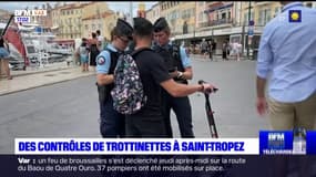 Saint-Tropez: les gendarmes multiplient les contrôles et la prévention des utilisateurs de trottinettes