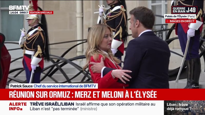 Conférence sur la sécurisation du détroit d'Ormuz: Giorgia Meloni est arrivée à l'Élysée