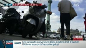 Piétons et cyclistes se mobilisent contre les scooters qui "se croient tout permis"