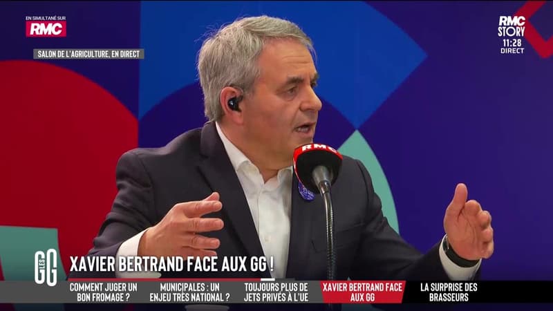 Xavier Bertrand face aux GG - 23/02
