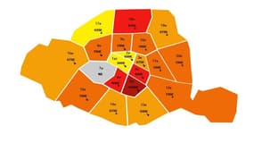 La carte des loyers des logements étudiants à Paris