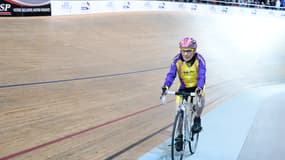 Robert Marchand lors de son dernier record de l'heure en 2017
