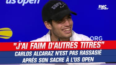 US Open : "J'ai faim d'autres titres", Carlos Alcaraz n'est pas rassasié après son premier Grand chelem