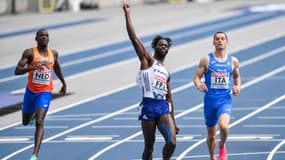 Ryan Zézé sur 200m lors des Jeux européens, le 25 juin 2023