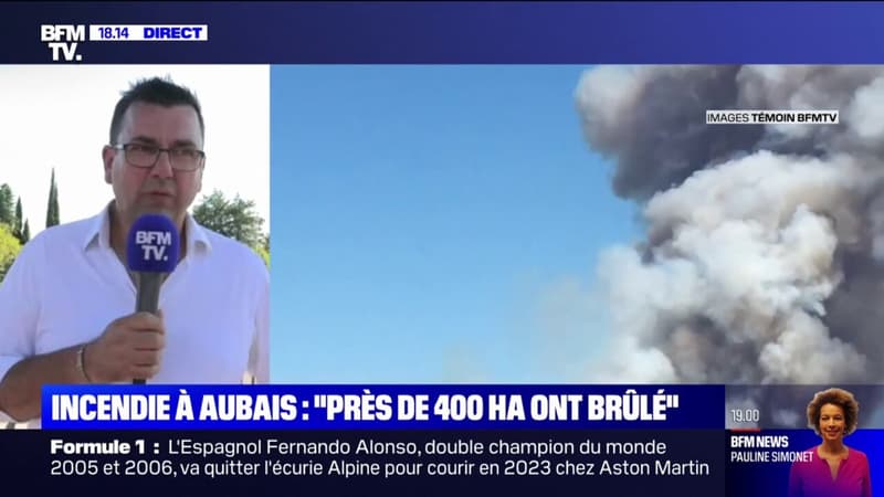 Incendie dans le Gard: pour le maire d'Aubais, il y a de fortes probabilités pour que le feu soit d'origine criminelle
