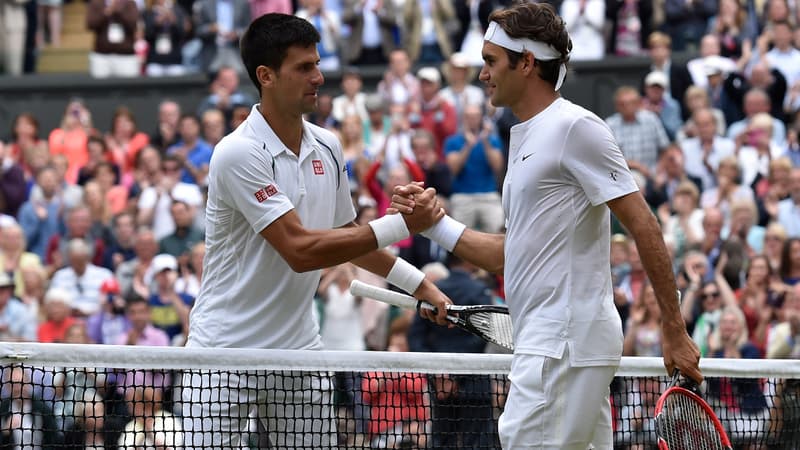 Novak Djokovic et Roger Federer