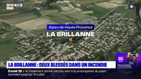 La Brillanne: deux blessés dans un incendie