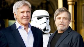 Harrison Ford et Mark Hamill en mars 2018