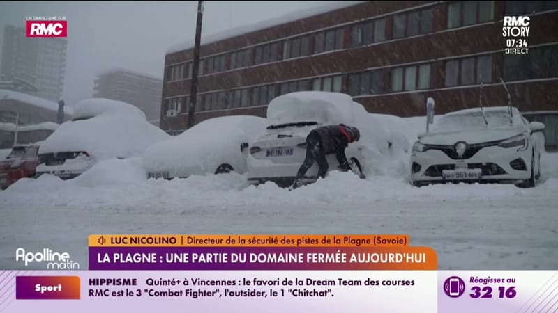 La Plagne : une partie du domaine fermée aujourd'hui
