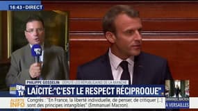 Macron devant le Congrès: "On sentait qu'il voulait se défaire de l'image de président des riches comme s'il avait besoin de s'excuser", estime le député LR Philippe Gosselin
