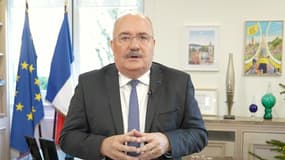 Christian Poiret, président du conseil départemental du Nord, lors de ses vœux 2025 aux Nordistes.