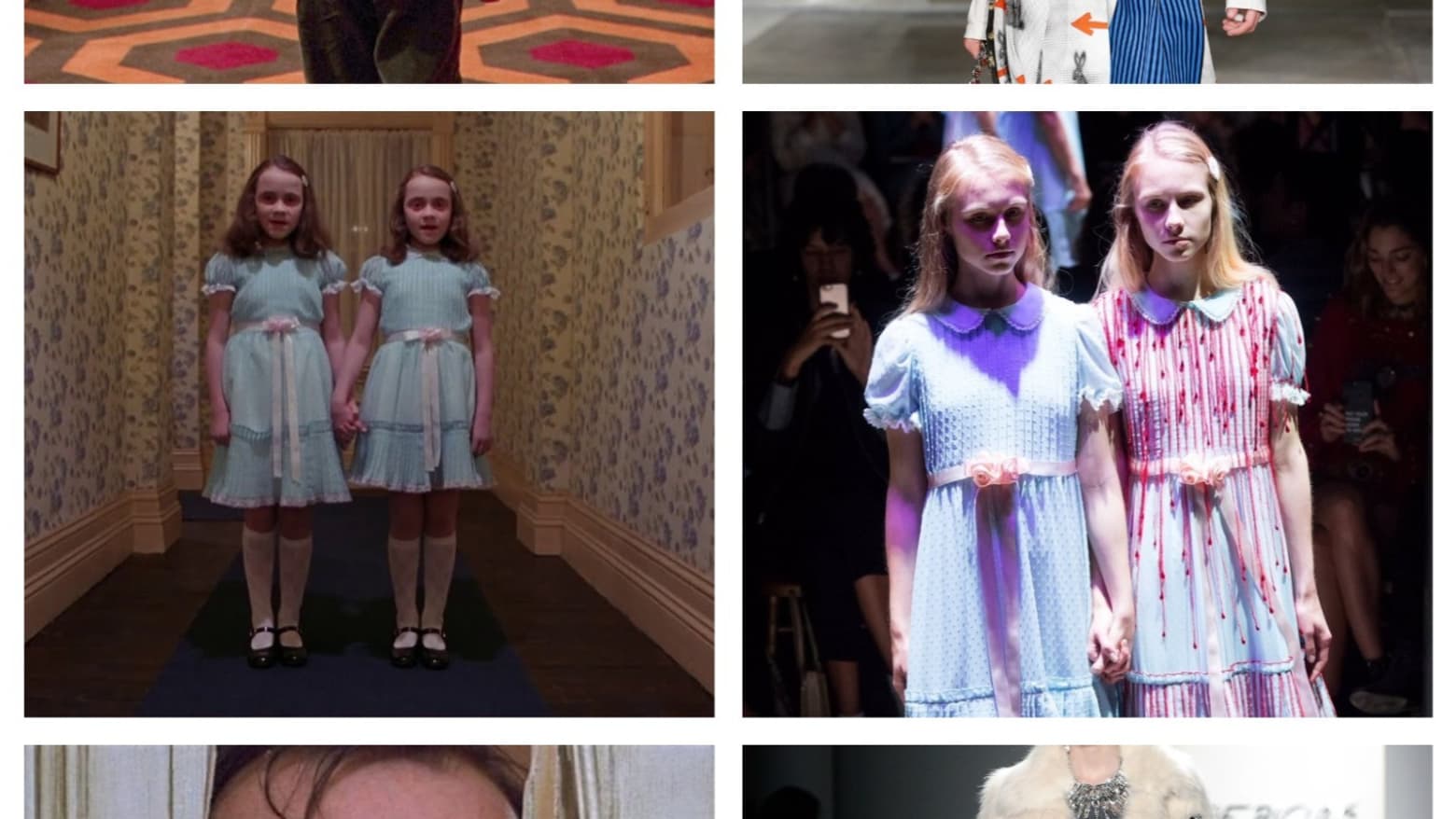 Des extraits du film Shining / Des défilés Prada, Undercover et The Blonds Des extraits du film Shining / Des défilés Prada, Undercover et The Blonds