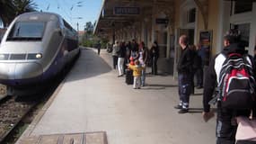 TGV arrivé en gare de Hyères 