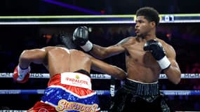 Shakur Stevenson s'empare de la ceinture vacante WBC en après sa victoire contre le Dominicain Edwin De Los Santos, le 16 novembre 2023